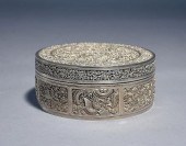 CHINESE EXPORT SILVER BOX19th