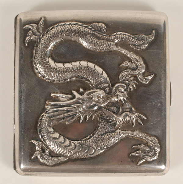Chinese export silver cigarette