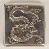 Chinese export silver cigarett