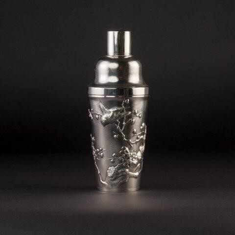 CHINESE EXPORT SILVER COCKTAIL