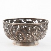 CHINESE EXPORT SILVER DRAGON B