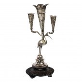 CHINESE EXPORT SILVER EPERGNE