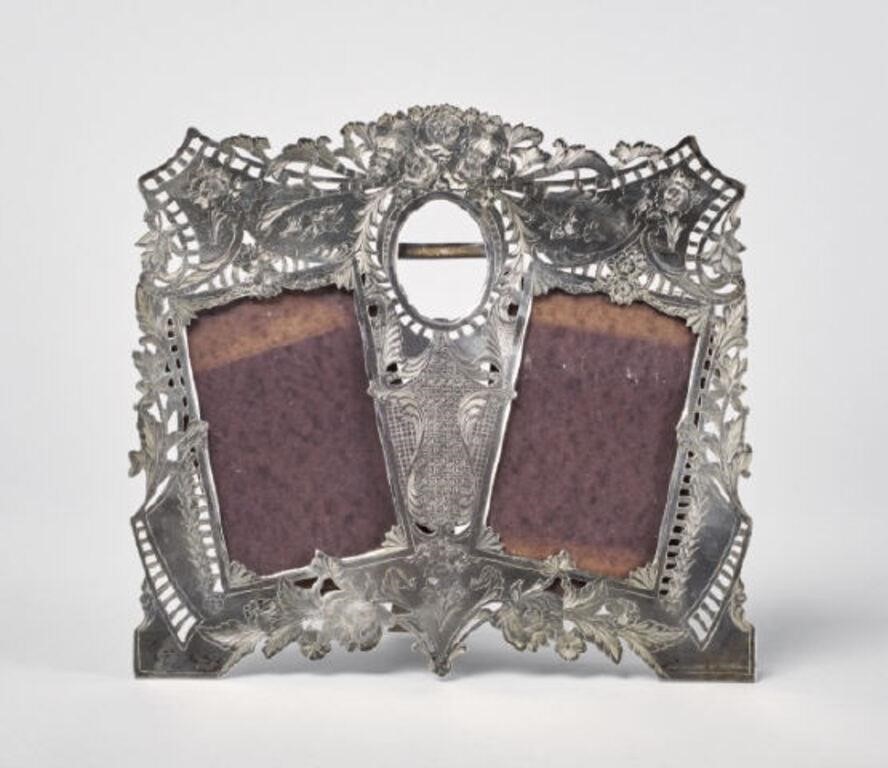 CHINESE EXPORT SILVER FRAMEA