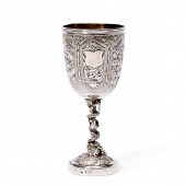 CHINESE EXPORT SILVER GOBLET,