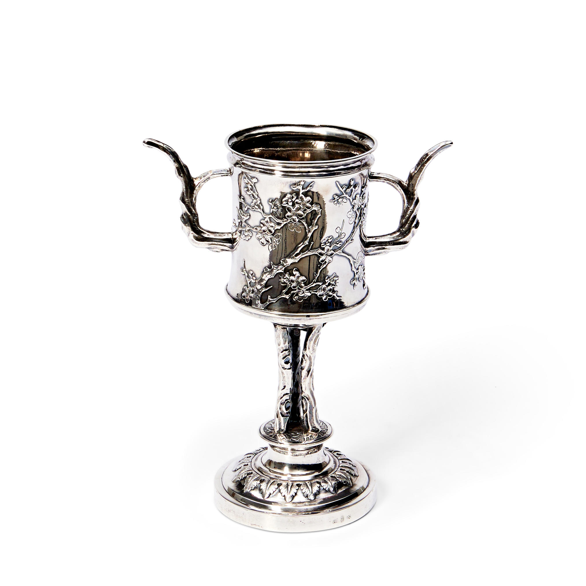CHINESE EXPORT SILVER GOBLET,