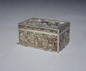 CHINESE EXPORT SILVER RECTANGU