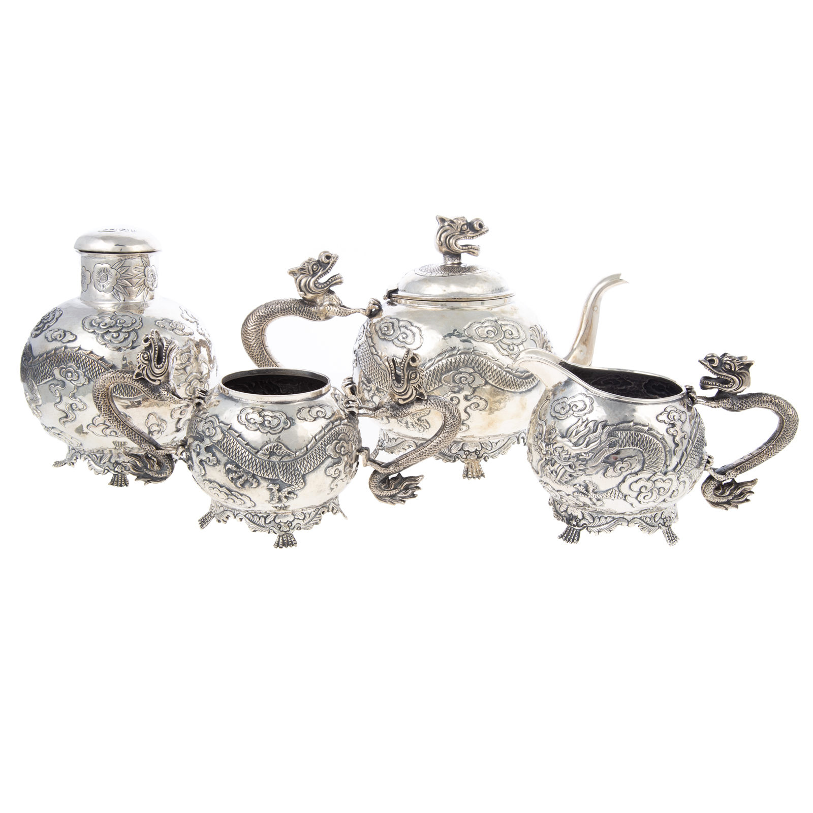 CHINESE EXPORT SILVER REPOUSSE