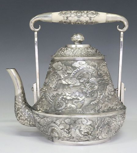 CHINESE EXPORT SILVER REPOUSSE