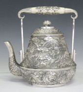 CHINESE EXPORT SILVER REPOUSSE