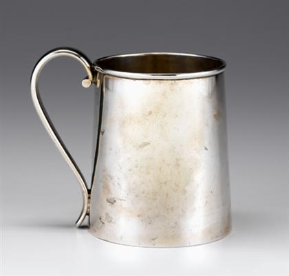 Chinese Export silver tankard   