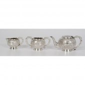 Chinese Export Silver Tea Serv