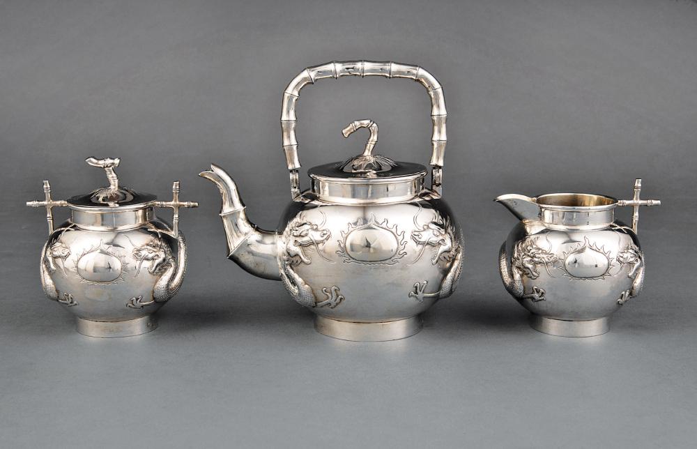 CHINESE EXPORT SILVER TEA