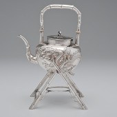 Chinese Export Silver Teapot C