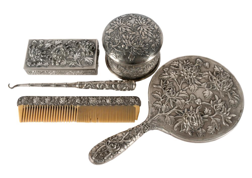 CHINESE EXPORT SILVER VANITY