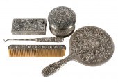 CHINESE EXPORT SILVER VANITY S