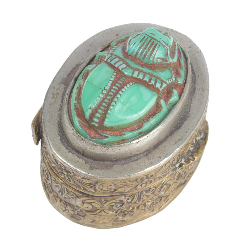 CHINESE? EXPORT SILVER VERMEIL PILL