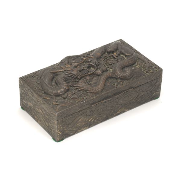 CHINESE EXPORT SILVERED BRONZED