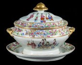 CHINESE EXPORT SOUP TUREEN AND