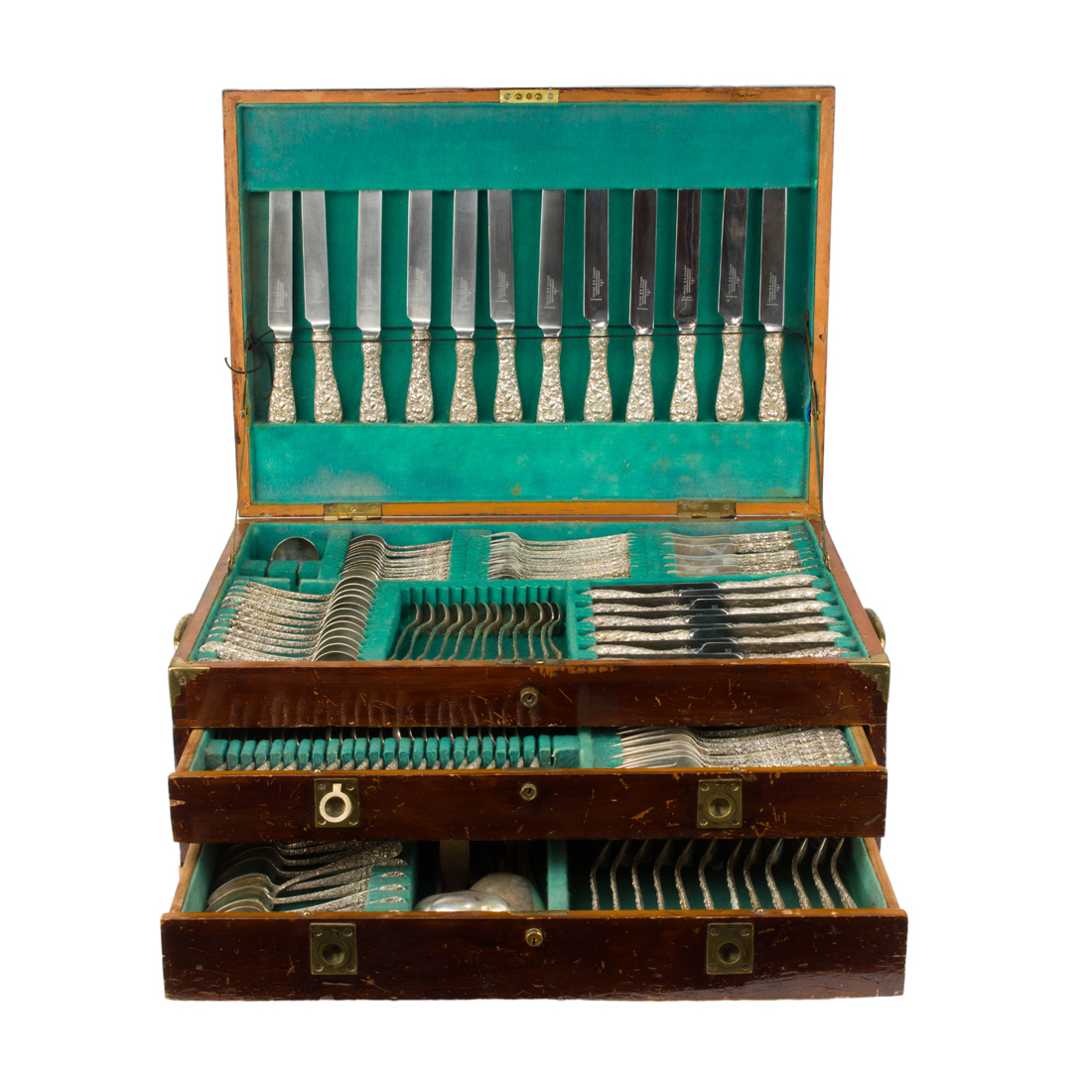 CHINESE EXPORT STERLING FLATWARE