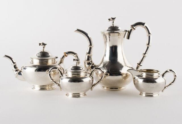 CHINESE EXPORT STERLING TEA &