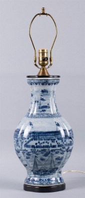 CHINESE EXPORT STYLE BLUE AND