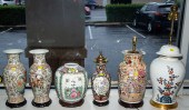 CHINESE EXPORT STYLE VASES & L