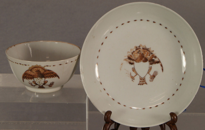 Chinese Export tea bowl and saucer,
