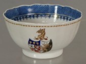 Chinese Export tea bowl, Arms