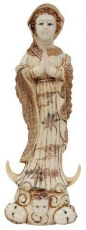 CHINESE EXPORT TILED BONE MADO