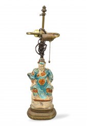 CHINESE FAHUA GLAZED GUANGONG