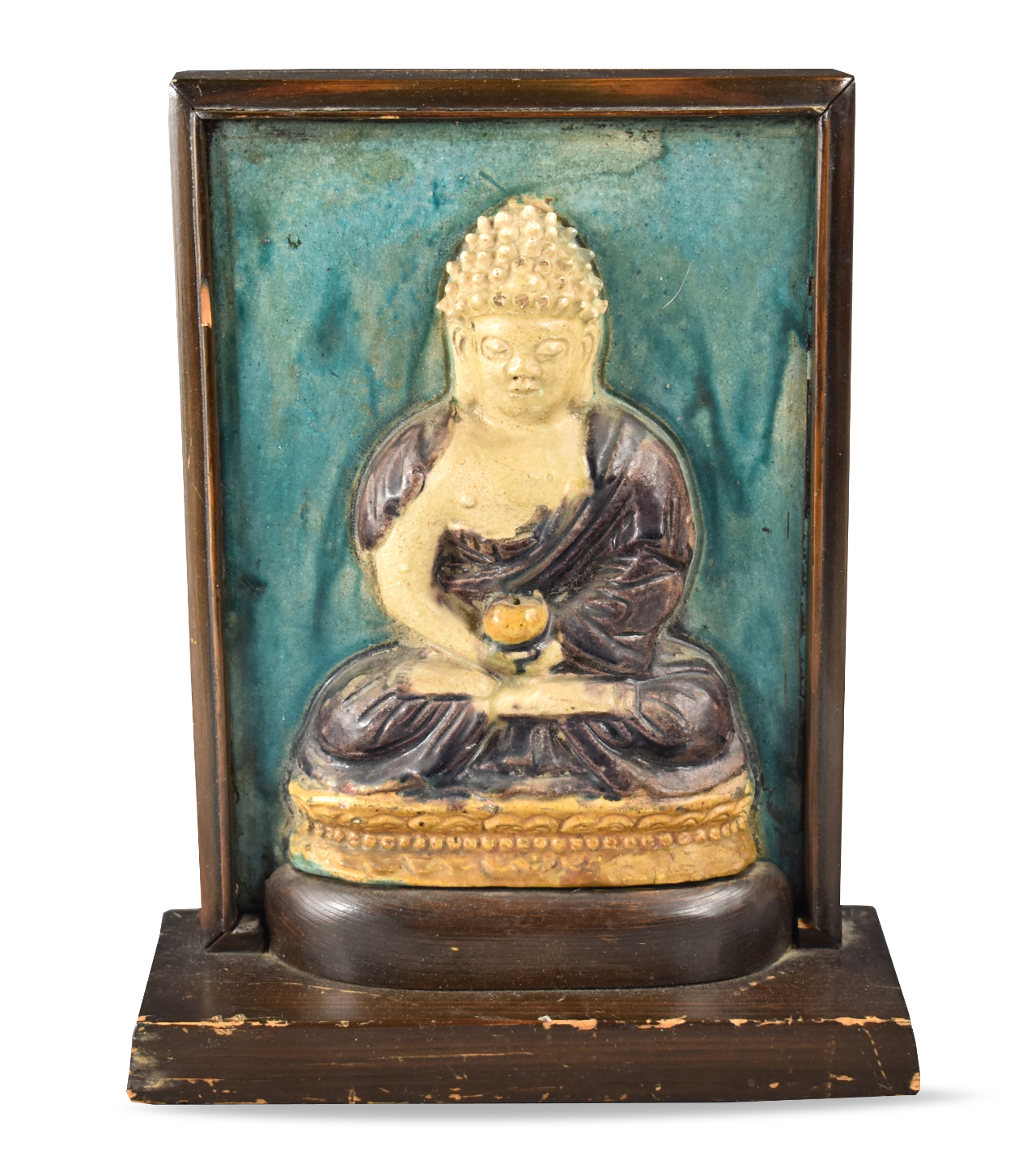 CHINESE FAHUA GLAZED PORCELAIN
