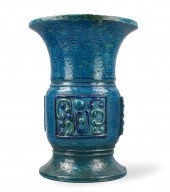 CHINESE FAHUA PEACOCK GLAZED V