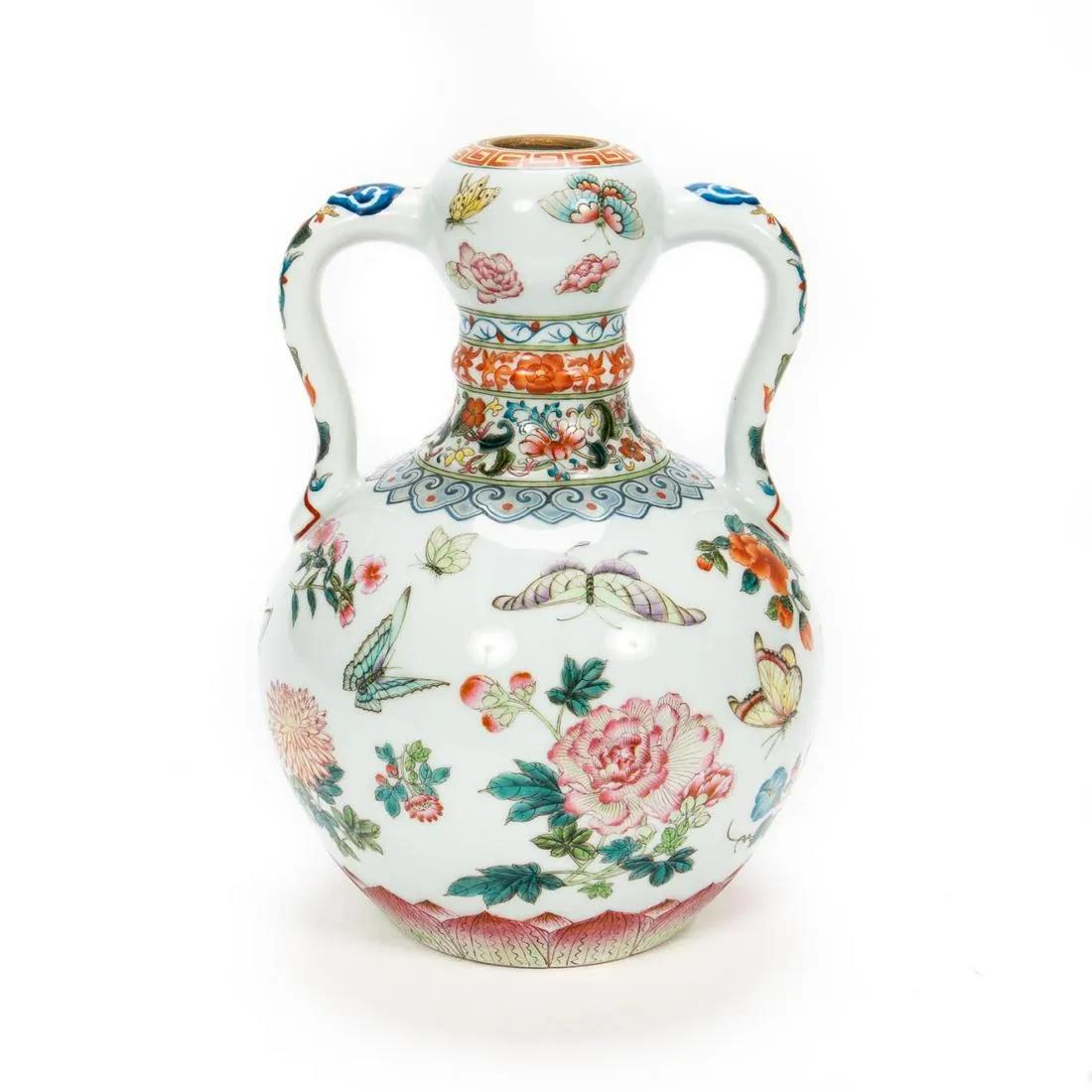 CHINESE FAMILE ROSE ENAMELED