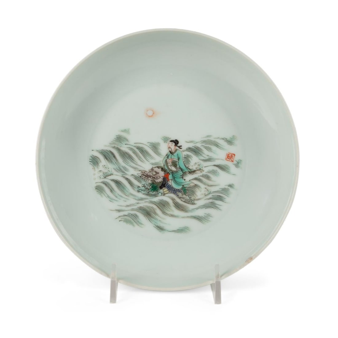 CHINESE FAMILE VERTE LOW BOWL,