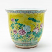 CHINESE FAMILLE JAUNE FLORAL P