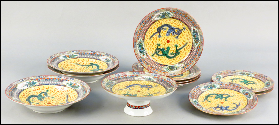 CHINESE FAMILLE JAUNE PORCELAIN