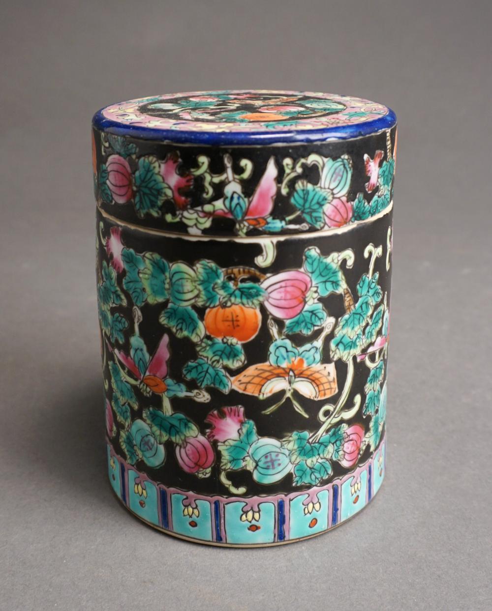 CHINESE FAMILLE NOIR PORCELAIN