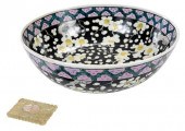 CHINESE FAMILLE NOIRE BOWL AND