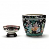 CHINESE FAMILLE NOIRE PORCELAI