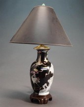 CHINESE FAMILLE NOIRE PORCELAI