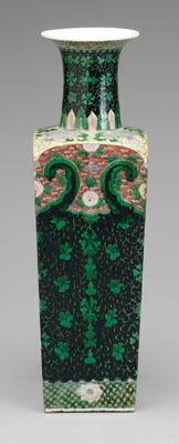 Chinese famille noire vase,