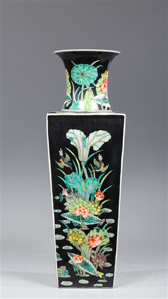 Chinese famille noire with hand
