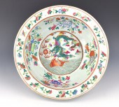 CHINESE FAMILLE ROSE BASIN W/