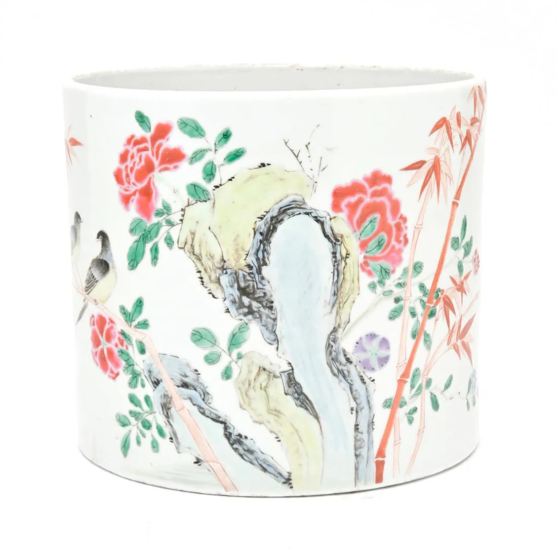 CHINESE FAMILLE-ROSE 'BIRDS AND