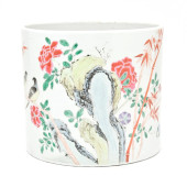 CHINESE FAMILLE-ROSE 'BIRDS AN