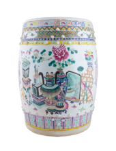 CHINESE FAMILLE ROSE BOGU AND