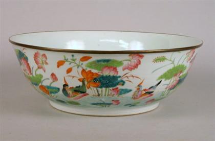 Chinese famille rose bowl    late