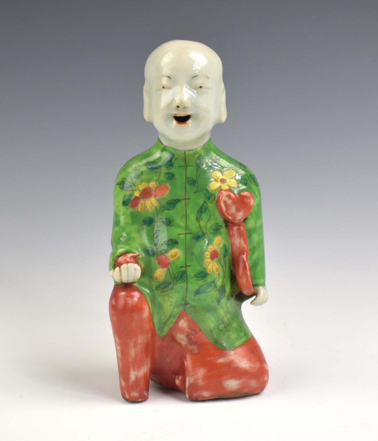 CHINESE FAMILLE ROSE BOY FIGURE,