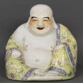 CHINESE FAMILLE ROSE BUDAI Chi