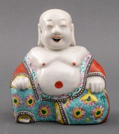 CHINESE FAMILLE ROSE BUDAI FIG